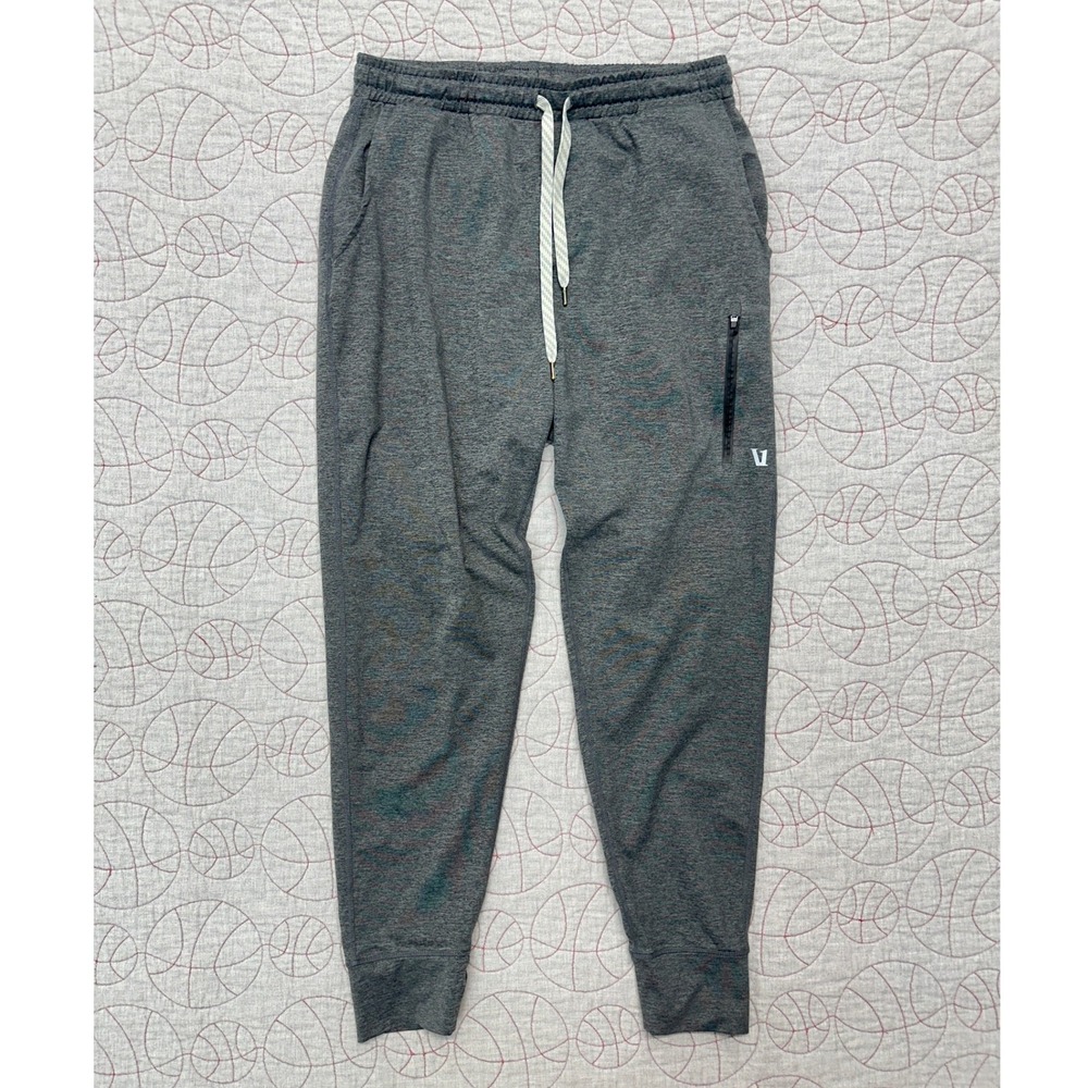 Vuori Sunday Performance Jogger Pants Gray Heathered Activewear / Men's Large